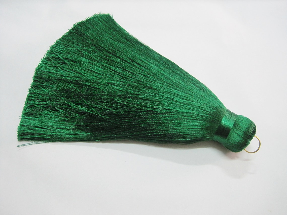 1 Pc Jumbo Tassel Emerald Green Tassel Wholesale Tassels Etsy
