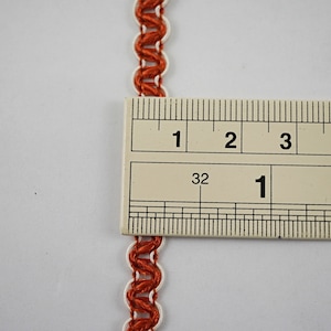 5 Yards Tangerine Rick Rack, Rick Rack Trim, Zig Zag Trim, Zig Zag, Ric ...