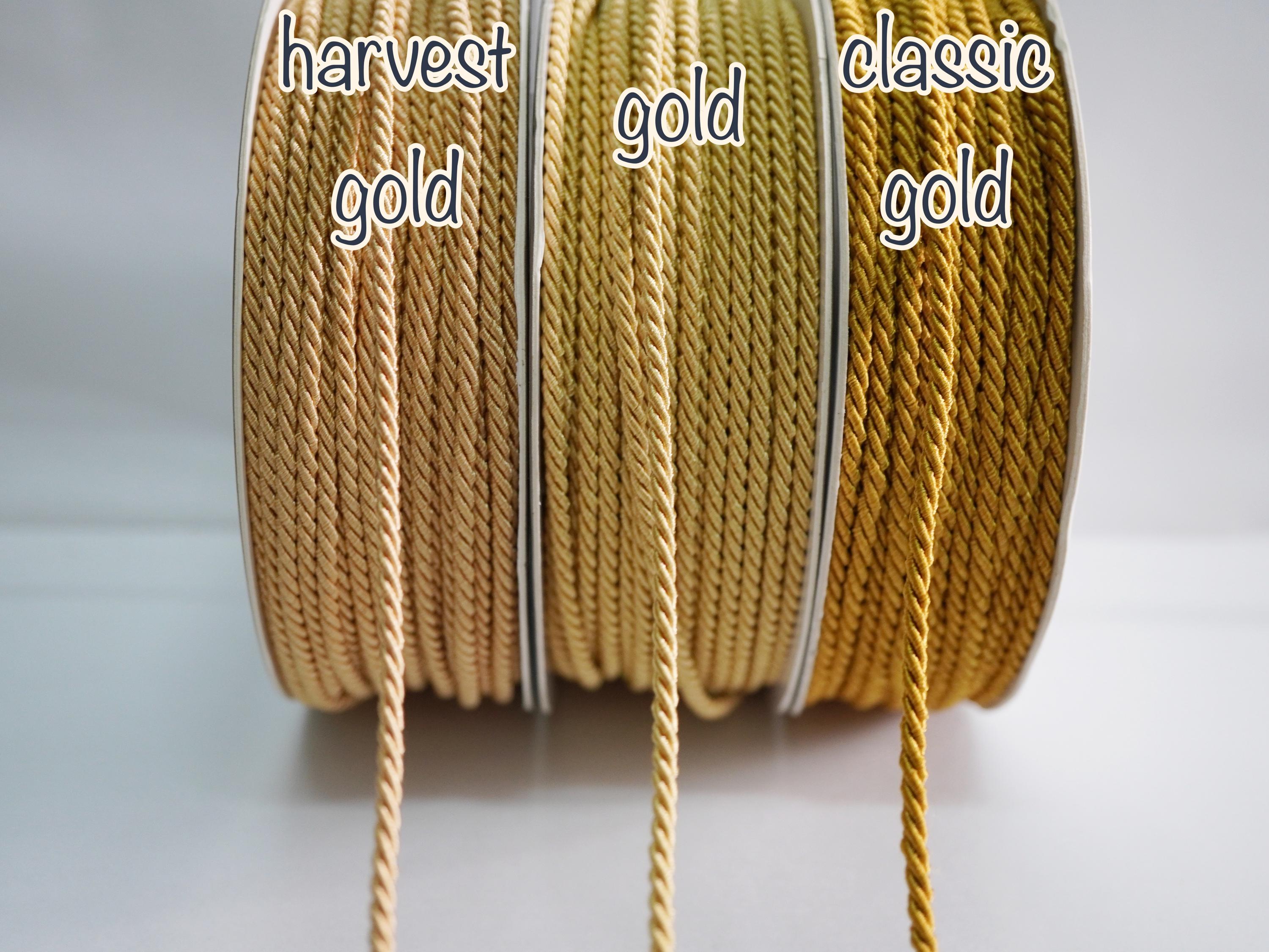 Pepperell Makramee-Schnur – 6 Mm Dick, 90 M Länge, Gold, 100% Polyolefin