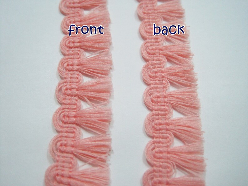 5 Yards Pink Mini Tassel Trim Matte Tassel trim Pink Trim Etsy