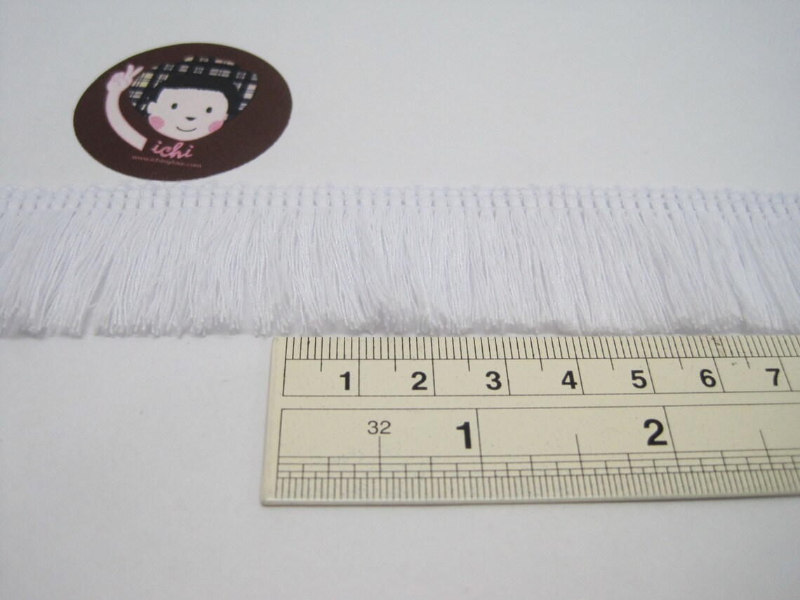 5 Yards White Cotton Tassel Trim White Trim white tassel Etsy
