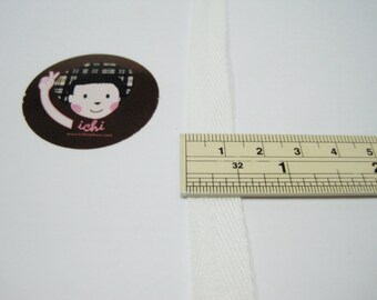 5 yards 1/2" Off-White Herringbone Tape