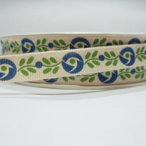 5 m 3/8&quot; Blumenband, Bedrucktes Band, FLower bedrucktes Band, Großhandelsbänder, Haarschleifenband, Blumenband, blaues Band, blaue Borte
