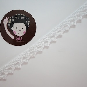 5 yardas triángulo blanco crochet encaje ribete, ribete de encaje, ribete de encaje de ganchillo, encaje blanco, cinta de ribete de encaje, ribete blanco, cinta de coser, encaje de boda