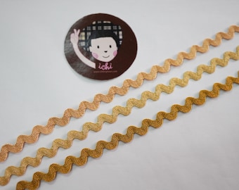 5 yards Gold Mini Rick Rack, Ric Rac Trim, rick rack lot, zig zag trim, rick rack lace, rick rack trim, ric rac lace, gold rick rack trim