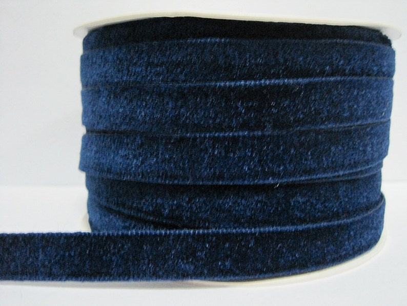 5 yards 1/2 Navy Blue Velvet Ribbon Blue Ribbon Ribbon Etsy