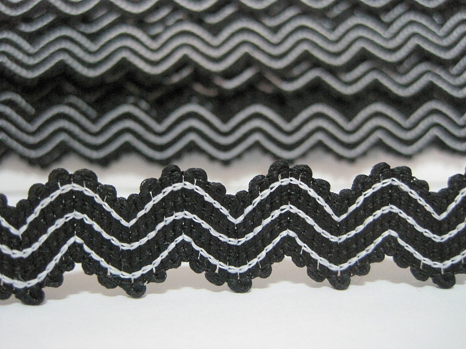 5 Yards Black Elastic Rick Rack Trim Elastic Trim Ric Rac Etsy