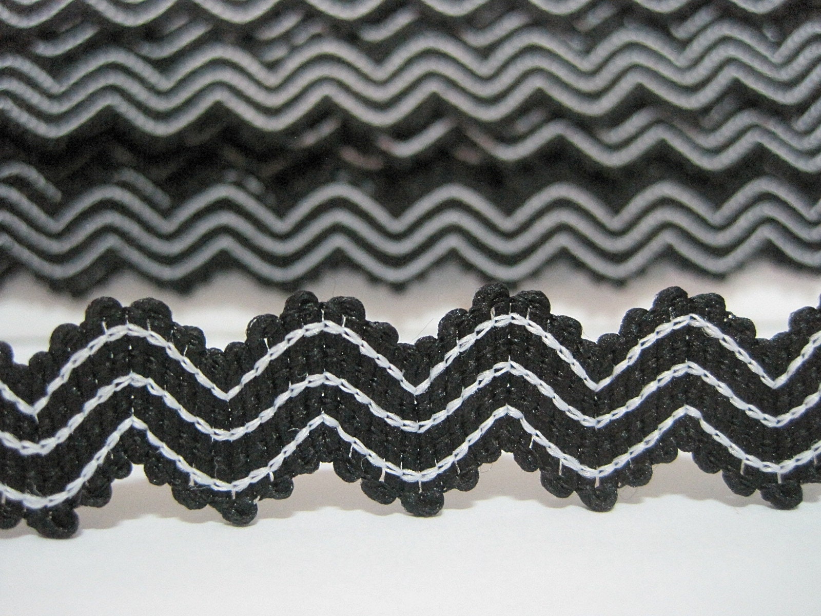 5 Yards Black Elastic Rick Rack Trim Elastic Trim Ric Rac Etsy UK