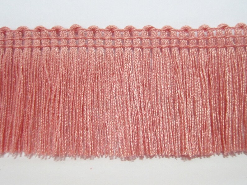 5 Yards Rose Pink Cotton Tassel Trim Pink Trim Pink Tassel Etsy