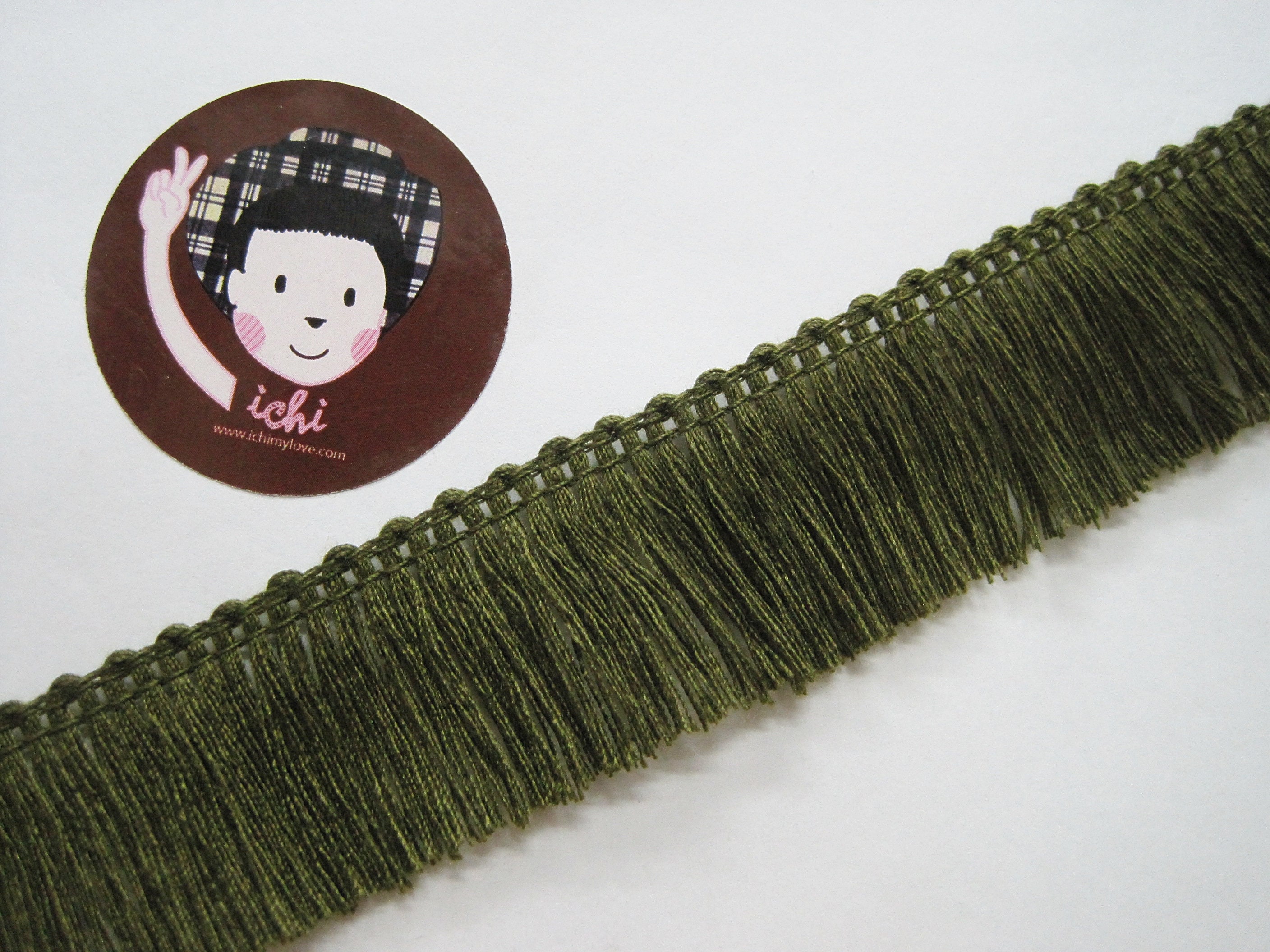 5 Yards Dark Green Cotton Tassel Trim green Trim green Etsy