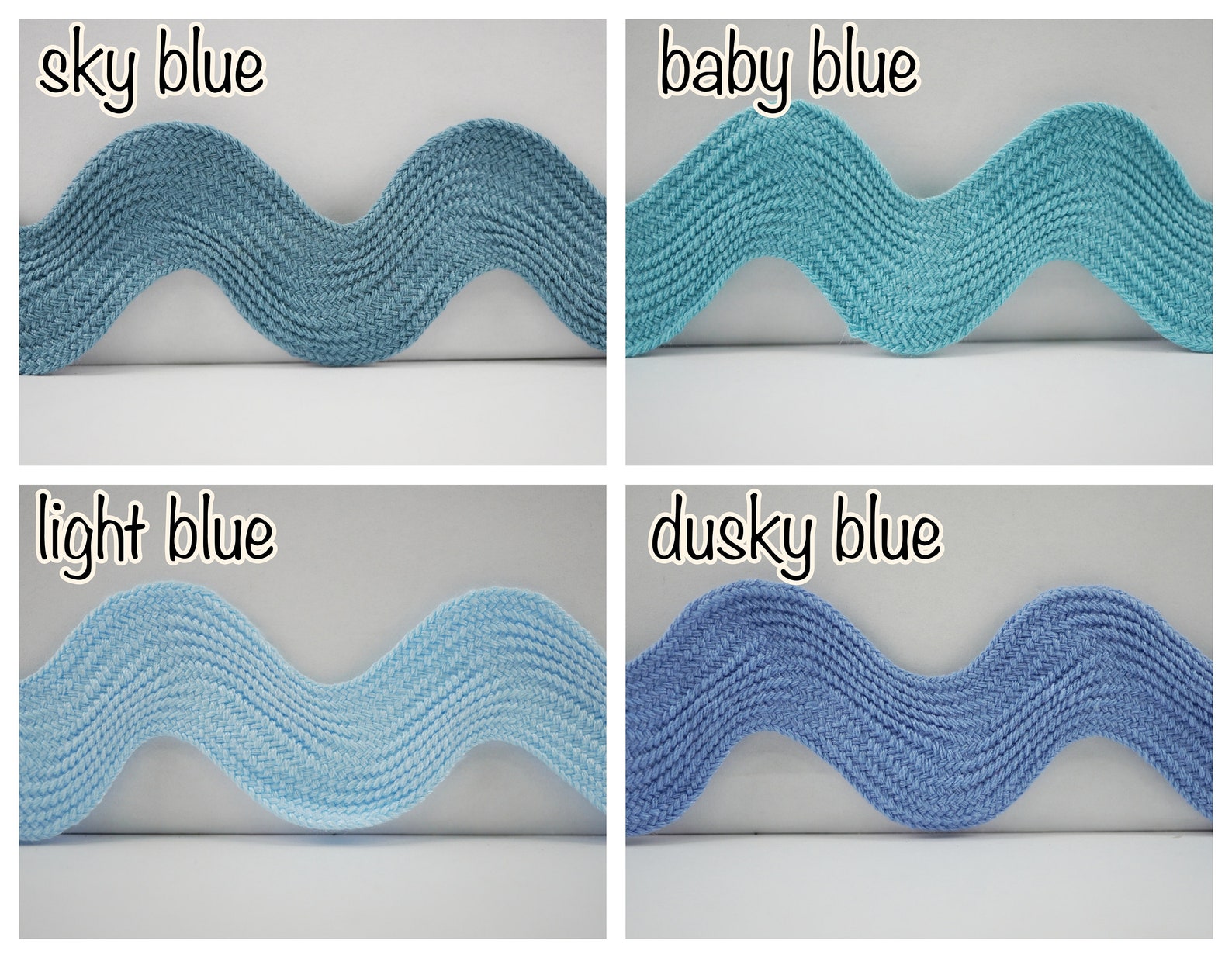 5 Yards Blue Jumbo Rick Rack Trim Blue Rick Rack Rick Rack Etsy