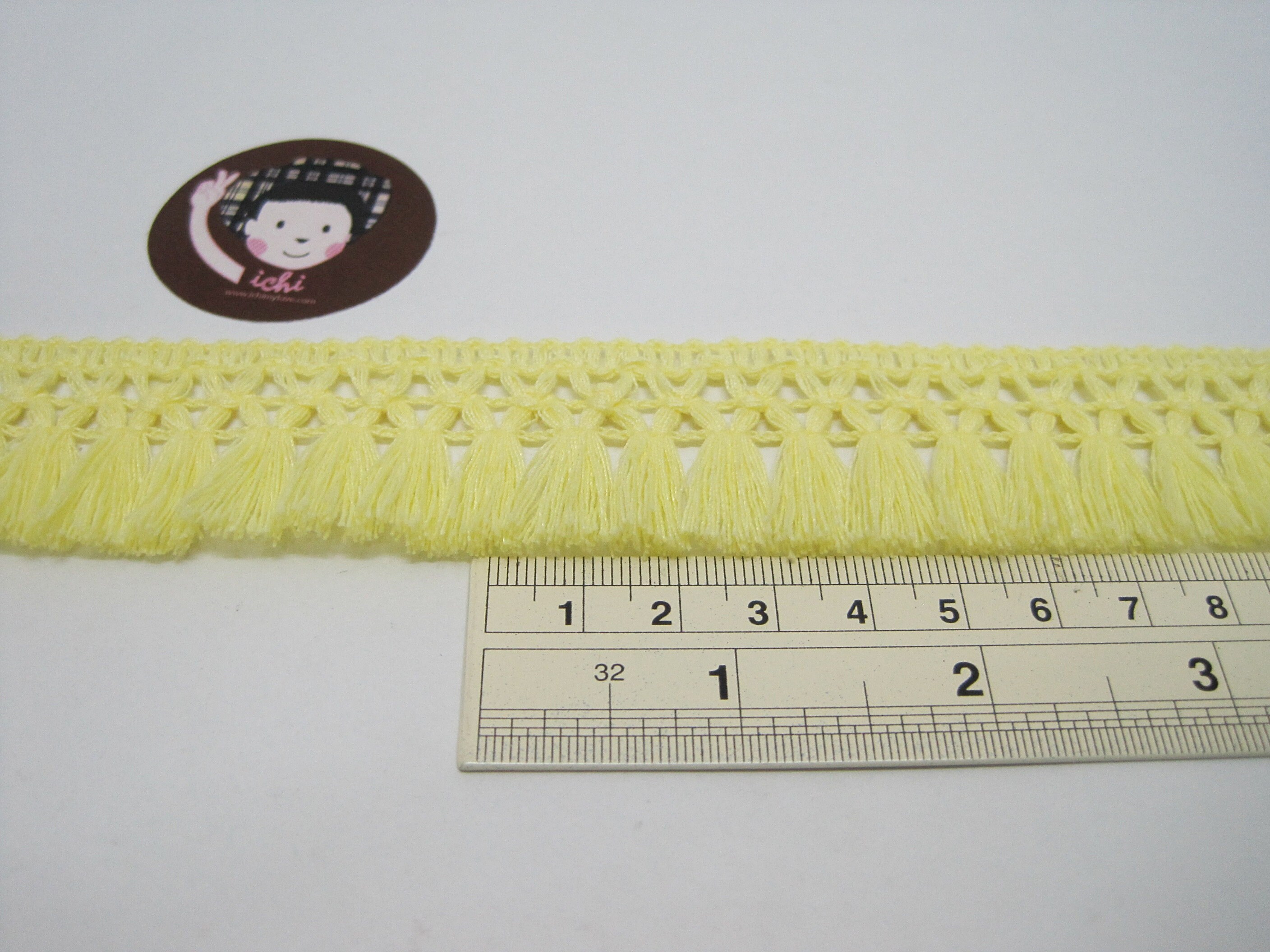 5 Yd 11/4 Light Yellow Cotton Tassel Trim Yellow Trim Etsy