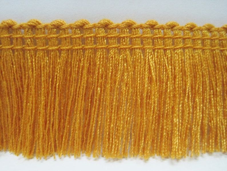 5 Yards Classic Gold Cotton Tassel Trim Gold Tassel Fringe Etsy
