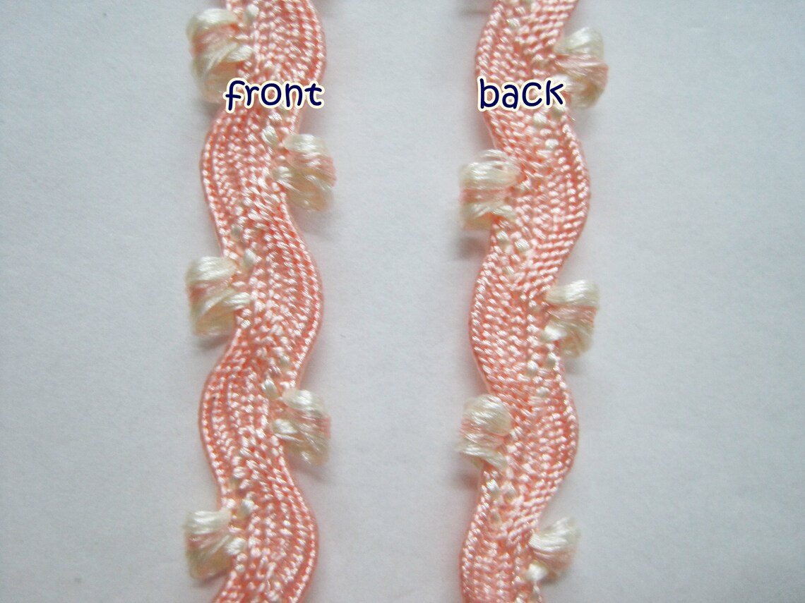 5 Yd Pink Rick Rack Trim Picot Rick Rack Picot Trim Pastel Etsy