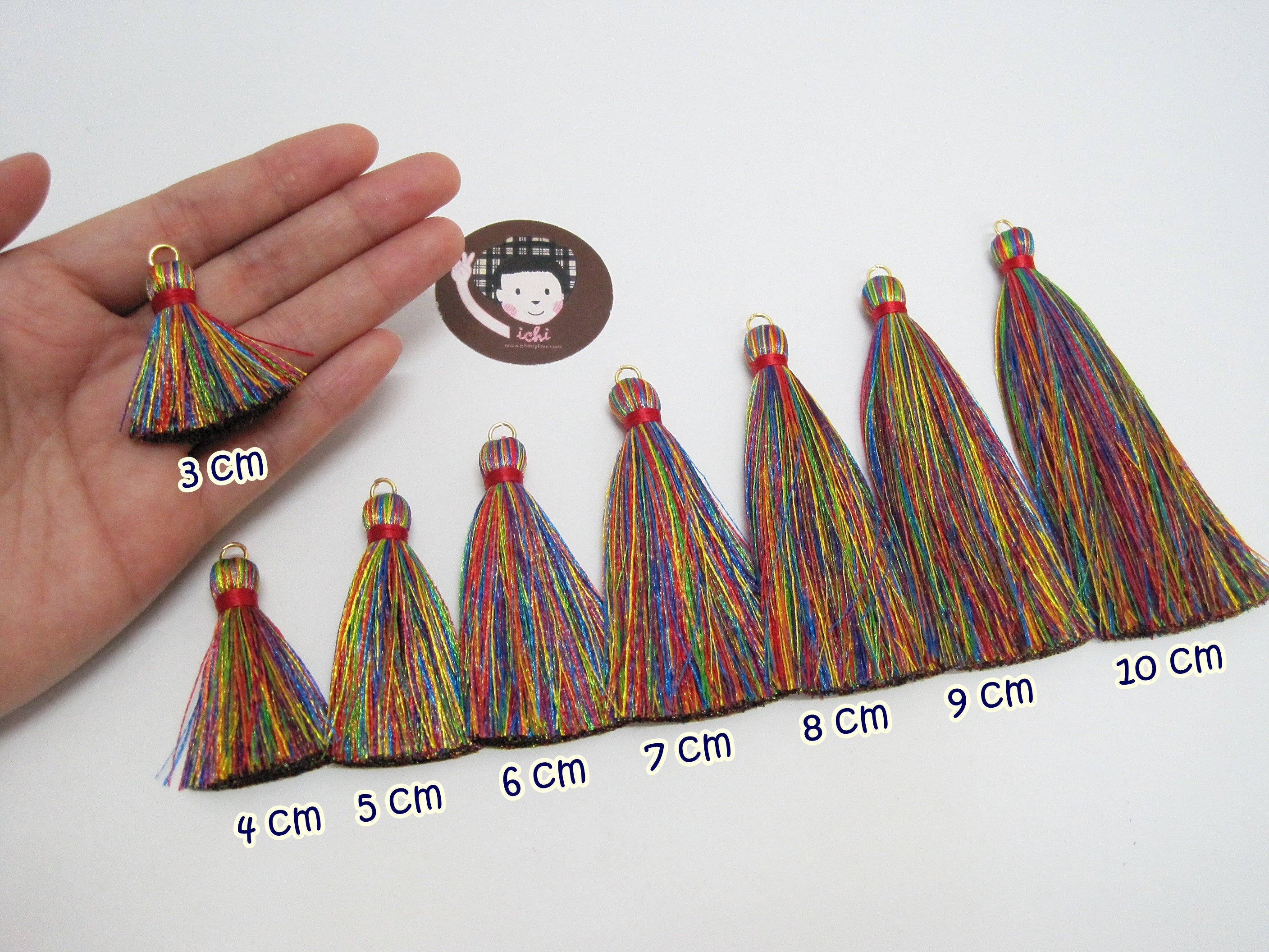 10/20Pcs 7cm Tassels Handmade Soft Craft Tassels Mini Beaded Tassels for  Bookmarks Pendant Jewelry Making DIY Projects