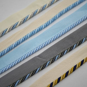 5 Yards Blue Lip Cord Piping, Blue Lip Cord, Edge Piping, Decorative ...