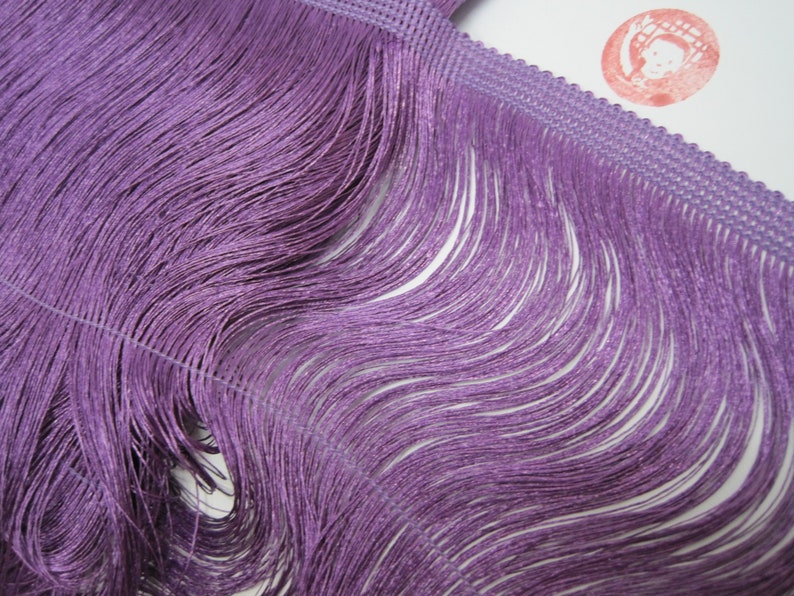 Purple Trim Chainette trim purple tassel violet fringe Fringe tassel trim purple tassel trim 1 Yard 4 to 10 Violet Chainette Fringe