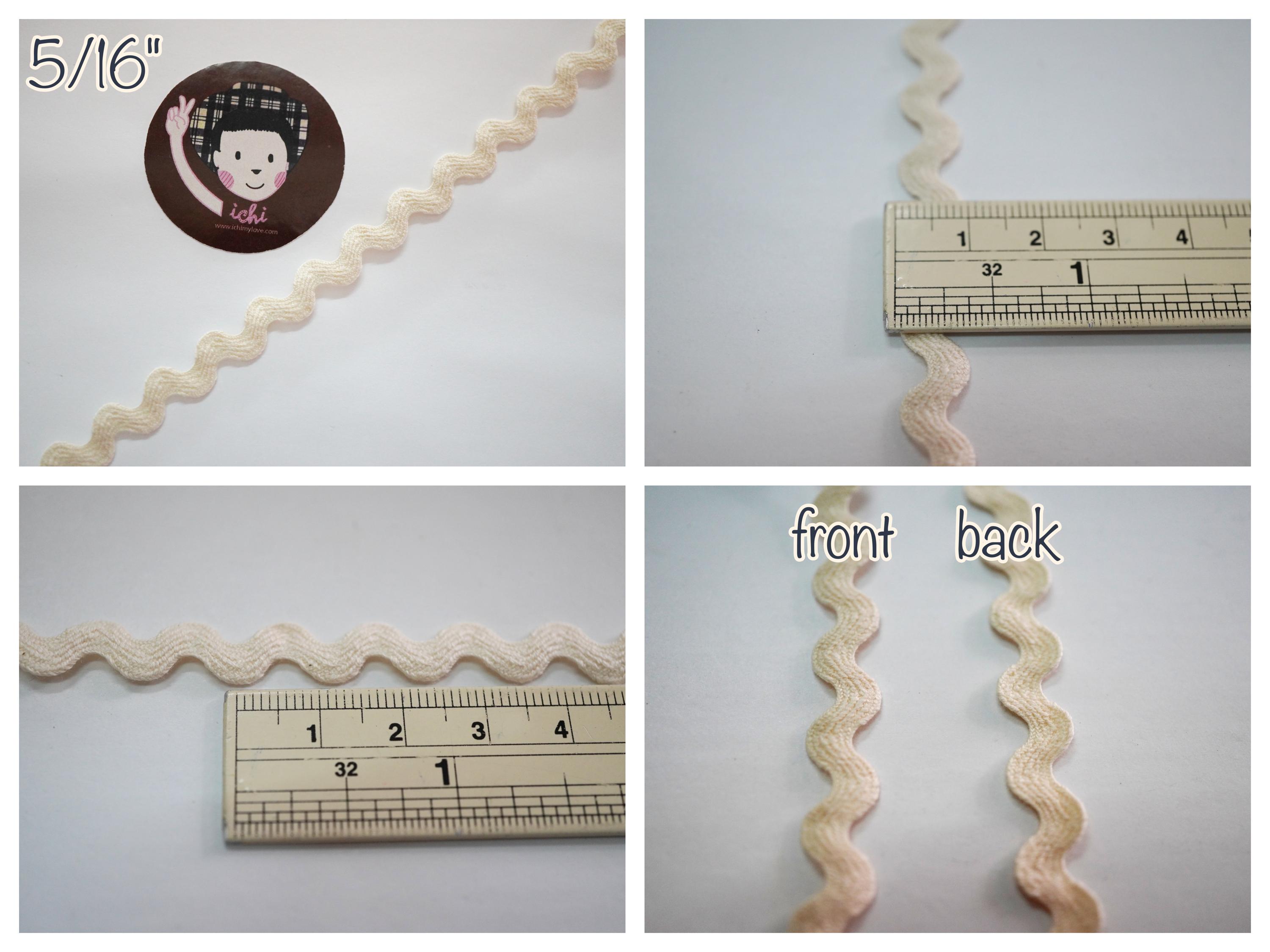 What Is Ric Rac Trim 5 Yards 100% Cotton Rick Rack, Cotton Trims, Unbleached Cotton Trim ...
