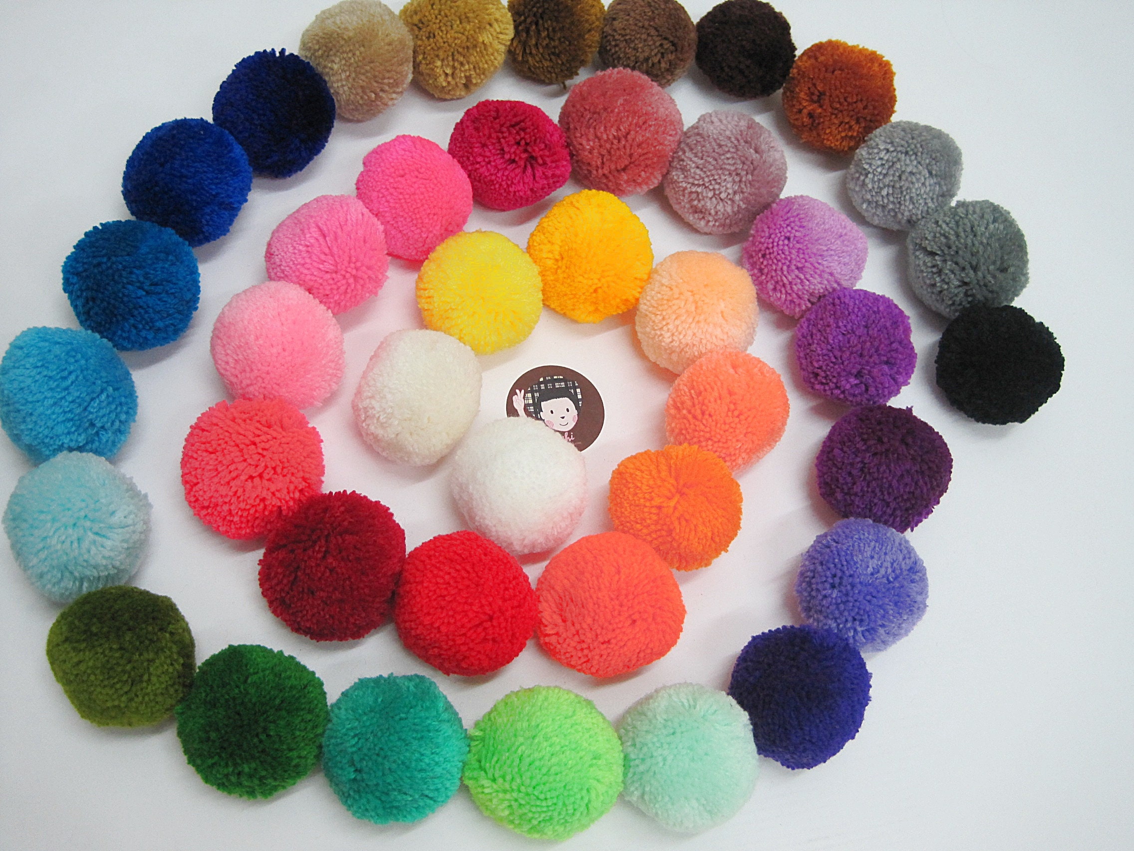 10 pieces 2 Pom Pom Pom Pom Yarn 5 cm pom pom Etsy