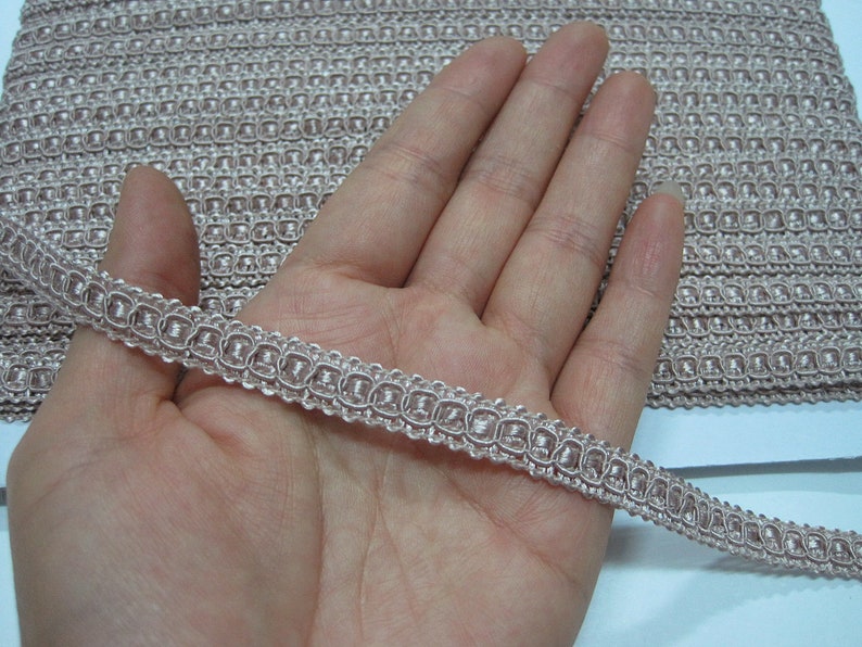 25 Yards Beige Tassel Braid Trim - 1 Inch Wide Vintage Knitted Fringe Ribbon For Sewing & Crafts