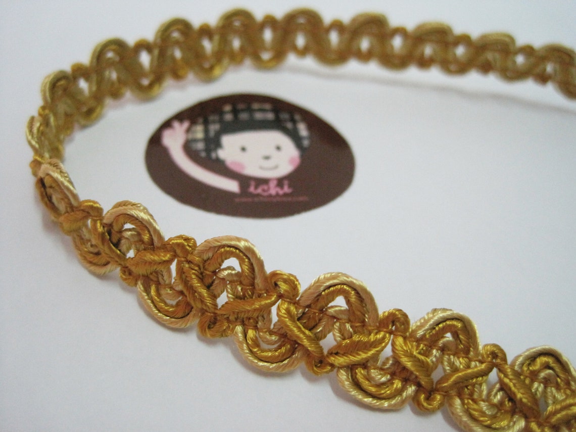 5 yards Classic Gold Braid Braided Trim loop trim braided Etsy