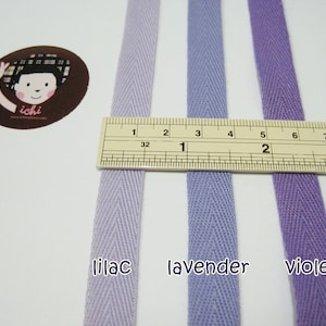 5 yards 1/2" Purple Herringbone Tape