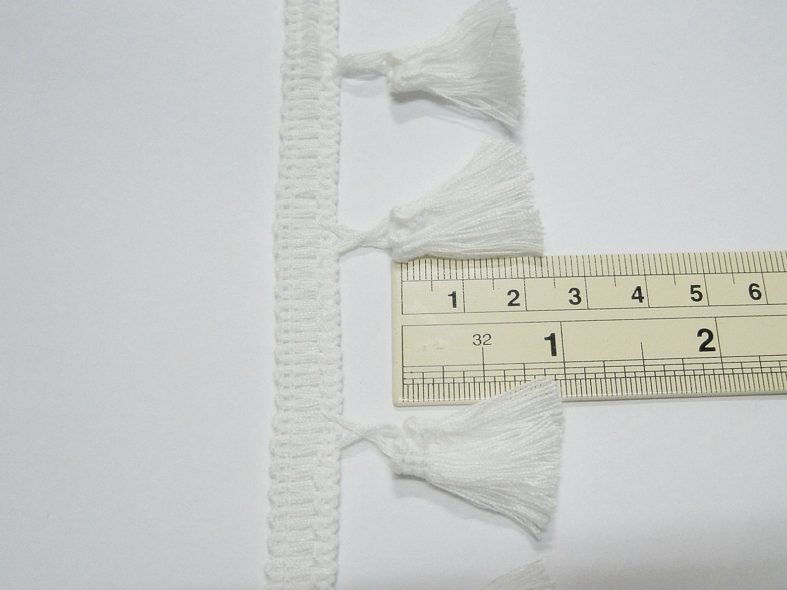 5 Yards 4 Cm Tassel Fringe Offwhite Tassel Trim White Etsy