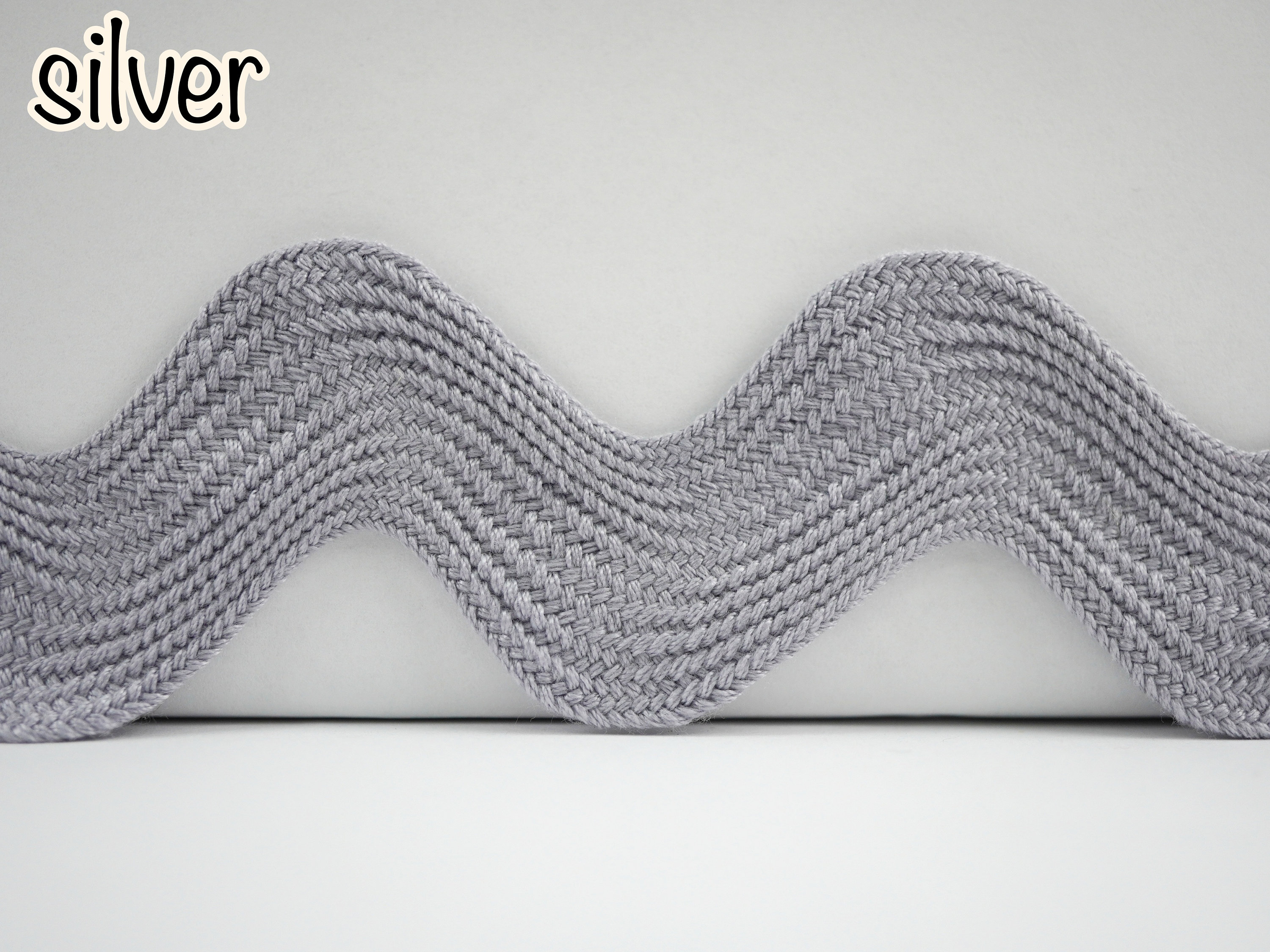5 Yards Gray Jumbo Rick Rack Trim, Gray Rick Rack, Rick Rack Trim, Rick ...