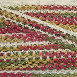 Treccia multicolore da 5 iarde, nastro multicolore, nastro colorato, finiture arcobaleno, finiture colorate, nastro largo, treccia verde, finiture rosse, gialle