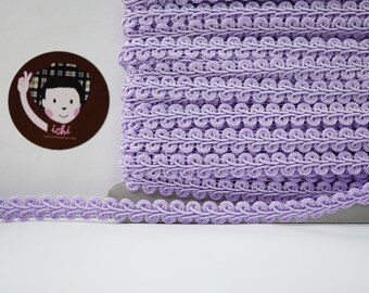 5 Yards 3/8 "Lilac Gimp Braided Trim, Gimp Braid, Braided Cord, Braided Gimp Trim, Scroll Braid Trim, violet trim, lavender trim, viola