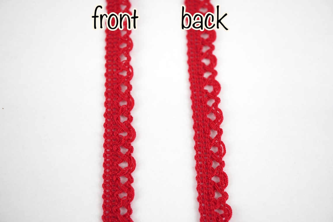 5 Yards Red Lace Trim Lace Trim Lace Trim Ribbon Wholesale Etsy