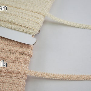 5 yardas 5/16" adorno trenzado color crema, adorno trenzado color crema, adorno trenzado con ribete, adorno trenzado con ribete, adorno trenzado chino, adorno de cinta color marfil