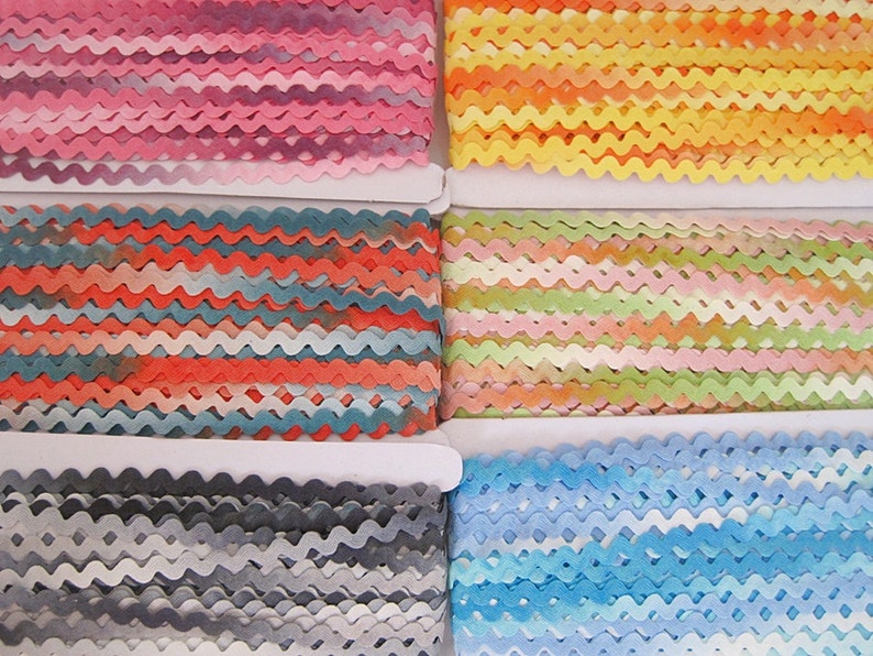 5 Yards Tealorange Mini Rick Rack Trim Ric Rac Trim Rick Etsy