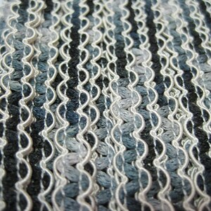5 Yards Gray Black Rick Rack Trim, Ric Rac Trim, Rick Rack Lot, Trim ...