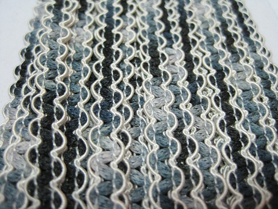 5 Yards Gray Black Rick Rack Trim Ric Rac Trim Rick Rack - Etsy