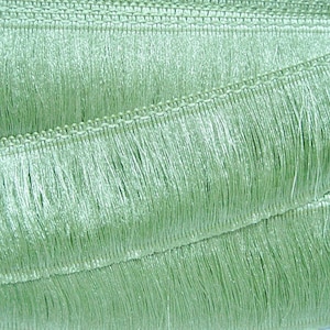 1 Yard 3 Olive Drab Green Chainette Fringe, Green Trim, Fringe tassel trim, Chainette trim, Green tassel, Green tassel trim, Wholesale image 3