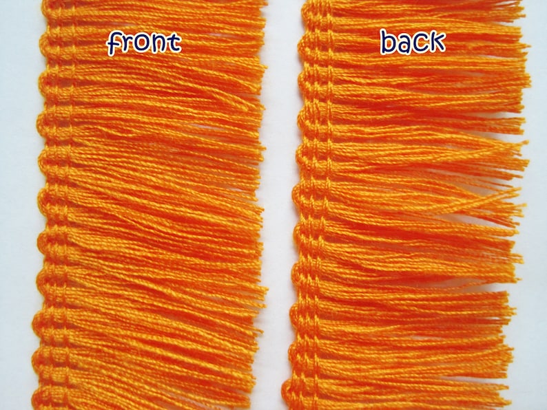 5 Yards Orangered Cotton Tassel Trim Orange Trim Orange Etsy