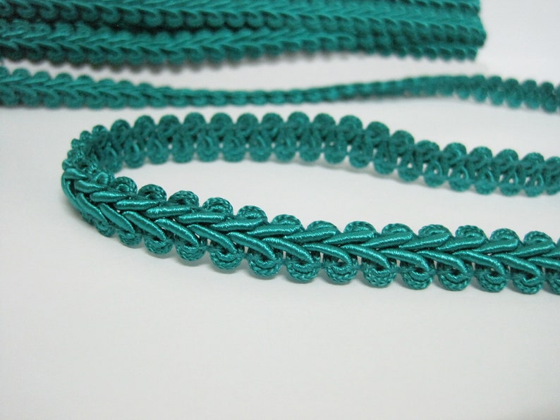 5 Yards 1/2 Gimp Braided Trim Teal Gimp Braid Braided Etsy UK