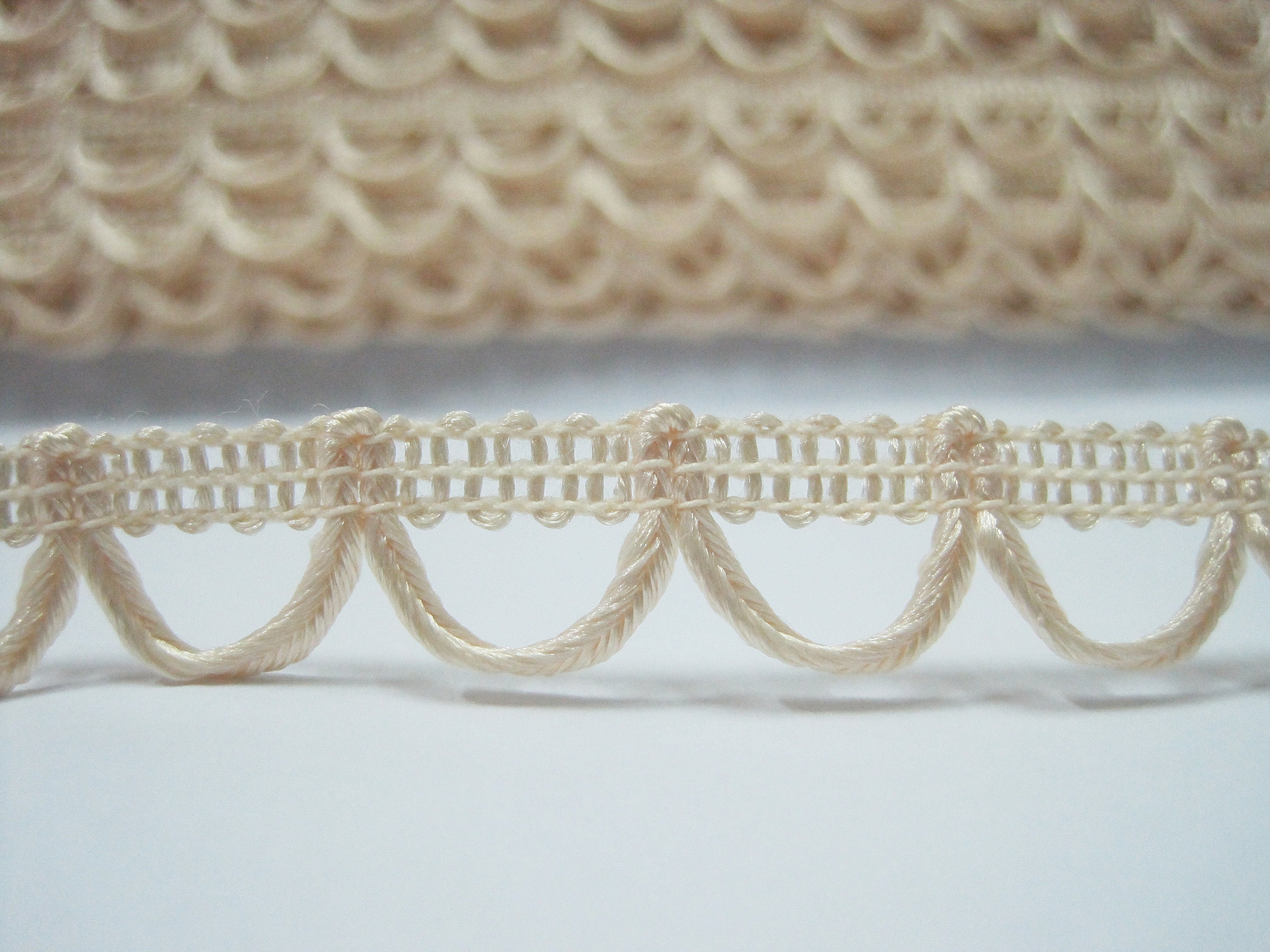 5 Yards Vanilla Loop Trim, Loop Trim, Braided Trim, Button Looping Trim ...