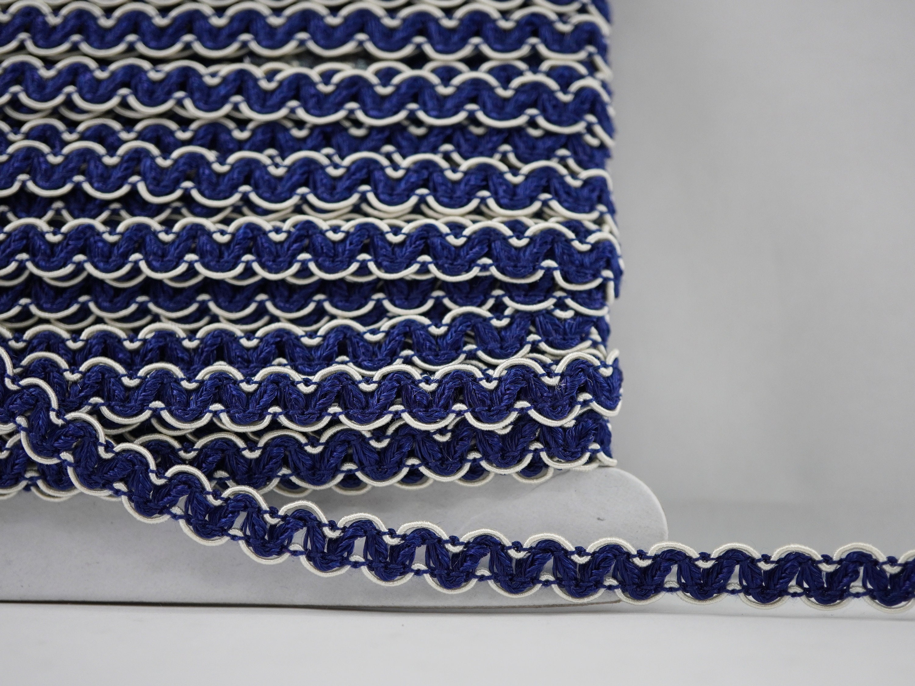 Blue Ric Rak Trim 5 Yards Blue Rick Rack, Rick Rack Trim, Zig Zag Trim, Zig Zag, Ric Rac ...