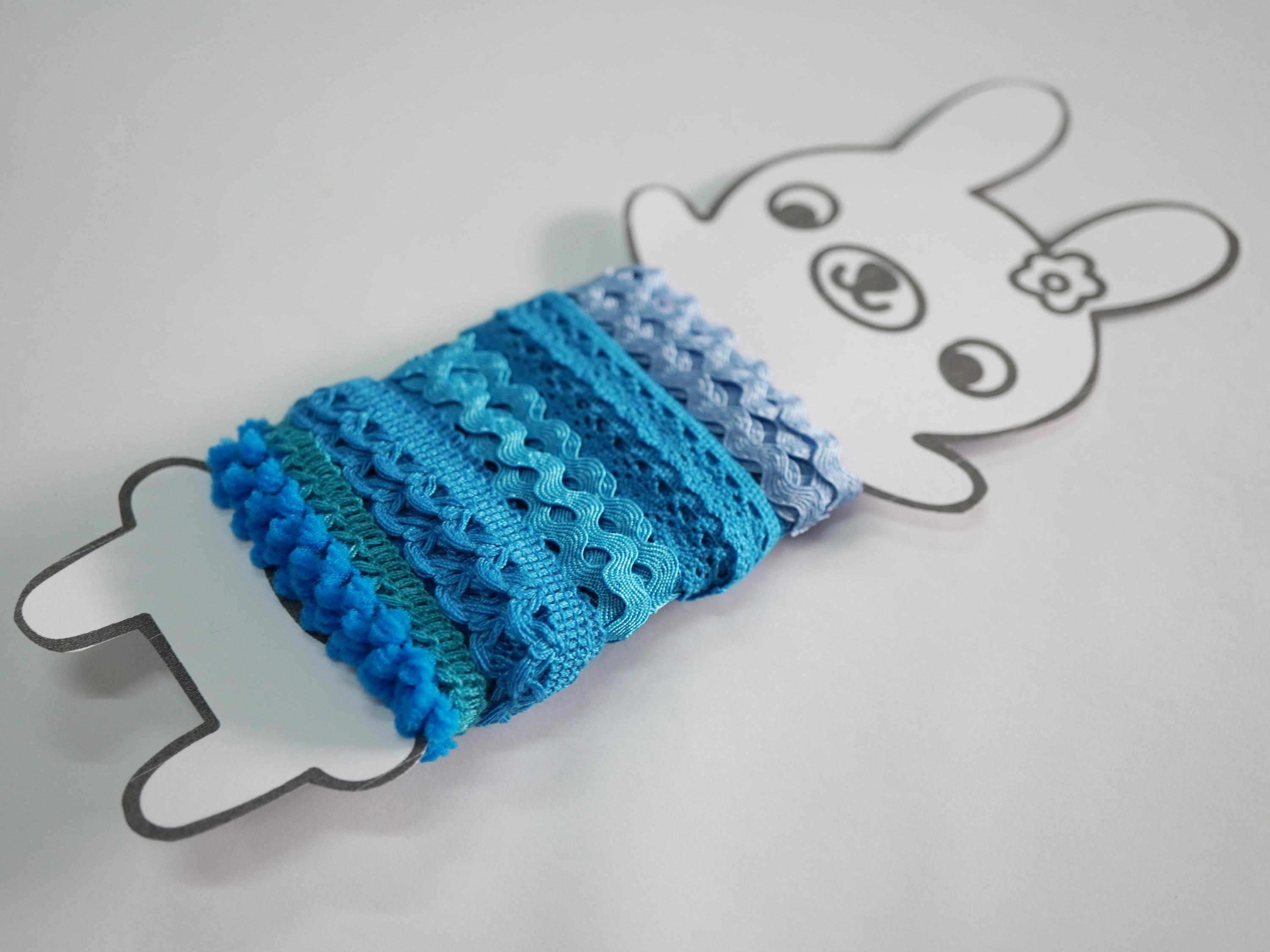 5 Yards Blue Lace Rabbit Set - Etsy