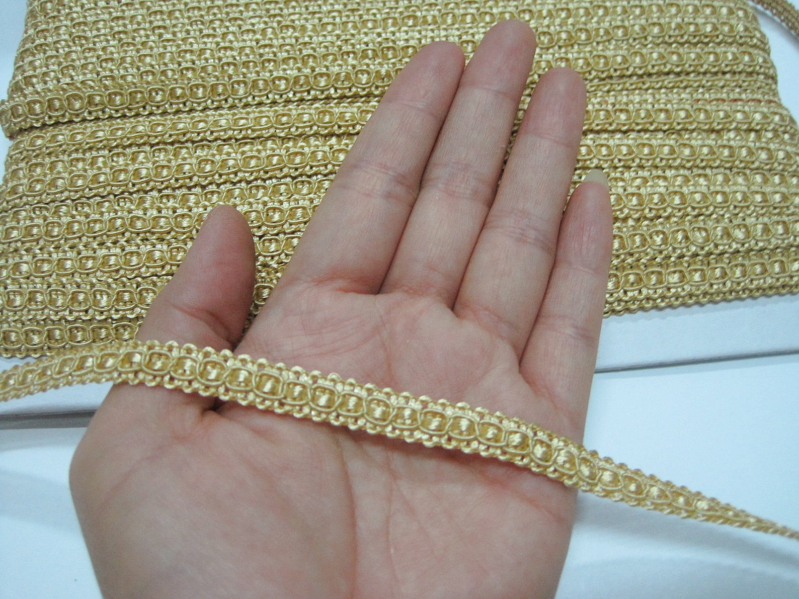 5 Yards 5/16 Braid Trim Gold Braid trim Gimp Braid Etsy