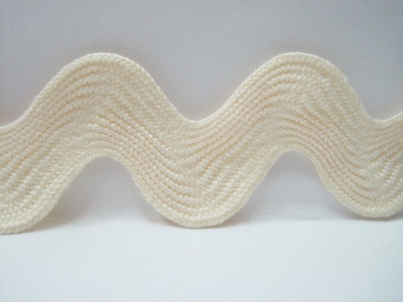 5 Yards Cream Jumbo Rick Rack Trim Ivory Rick Rack Jumbo Ric Etsy