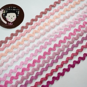 5 yards Pink Mini Rick Rack, Ric Rac Trim, rick rack lot, zig zag trim, rick rack lace, rick rack trim, ric rac lace,shocking pink rick rack