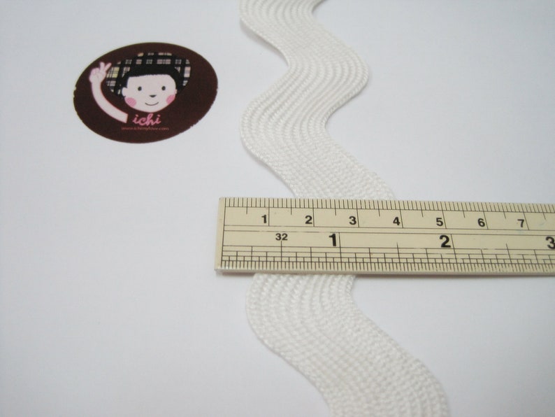 5 Yards White Jumbo Rick Rack Trim White Rick Rack Jumbo Ric Etsy