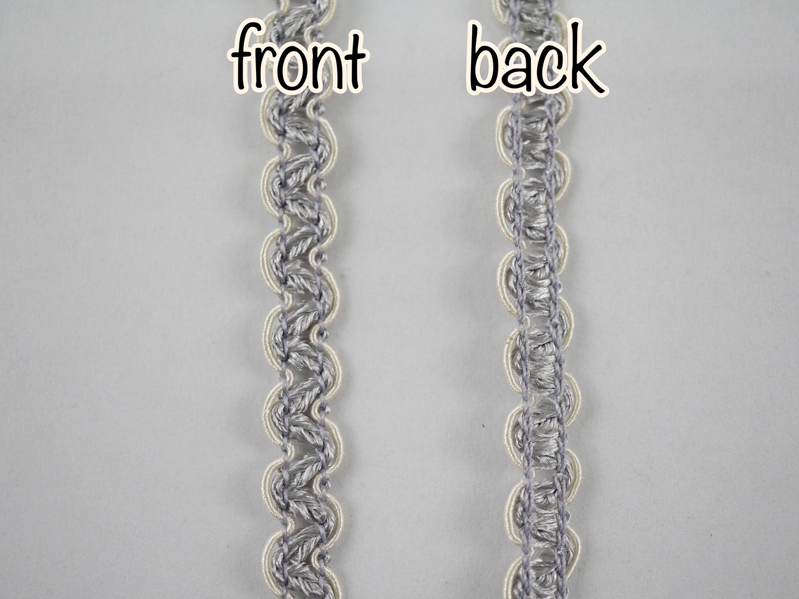 5 Yards Gray Rick Rack, Rick Rack Trim, Zig Zag Trim, Zig Zag, Ric Rac ...