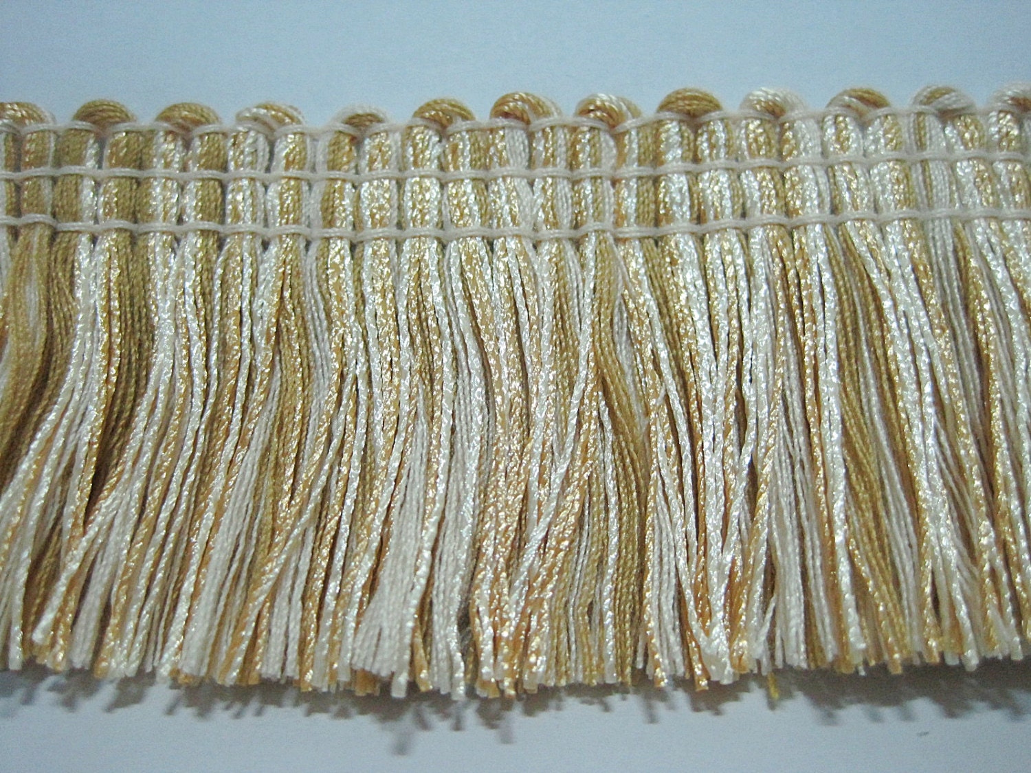 Antique Gold 1.25 Brush Fringe Trim Gold [5 Yards]