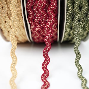 5 jardów świątecznego wieszaka na ubrania z metalicznym złotym wzorem, wieszak na ubrania z motywem winorośli, pleciony wieszak na ubrania z motywem winorośli, metaliczny wieszak na ubrania, haftowany wieszak na ubrania