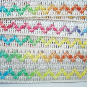 Nastro arcobaleno da 5 metri, nastro multicolore, nastro colorato, finiture arcobaleno, finiture colorate, arcobaleno, nastro largo, nastro a colori misti