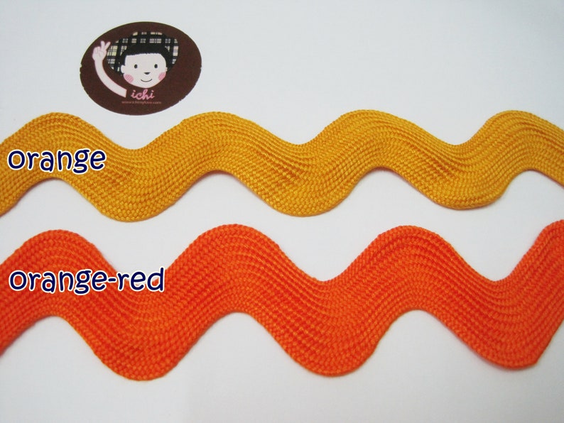Orange Rick Rack 5 Yards Orange Jumbo Rick Rack Trim, Orange Rick Rack, Jumbo Ric Rac ...
